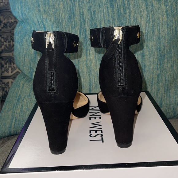 Nine West Sharmain Black Heels 6.5M - Picture 3 of 6